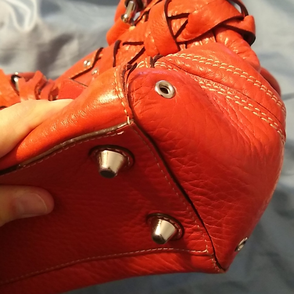 Coach Hamilton Coral leather handbag - Picture 7 of 8